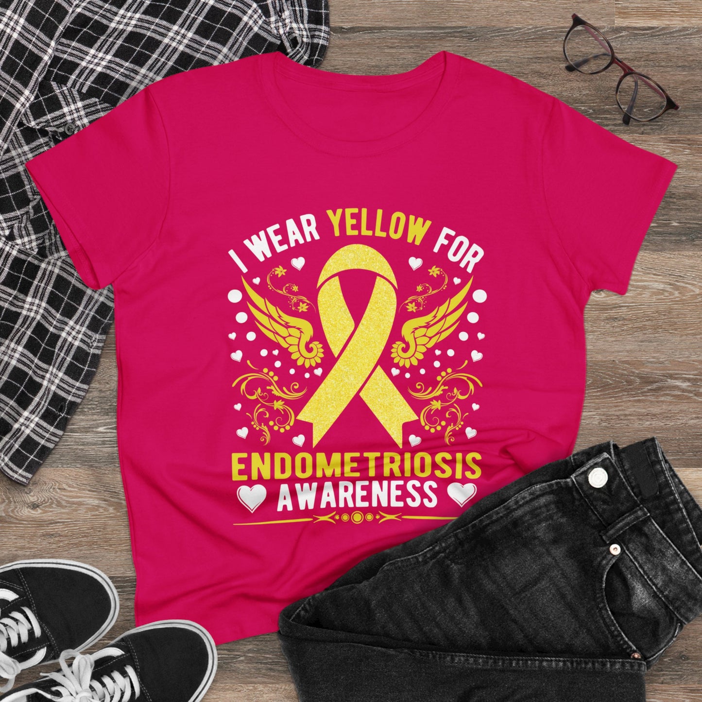 I wear yellow for endometriosis awareness
