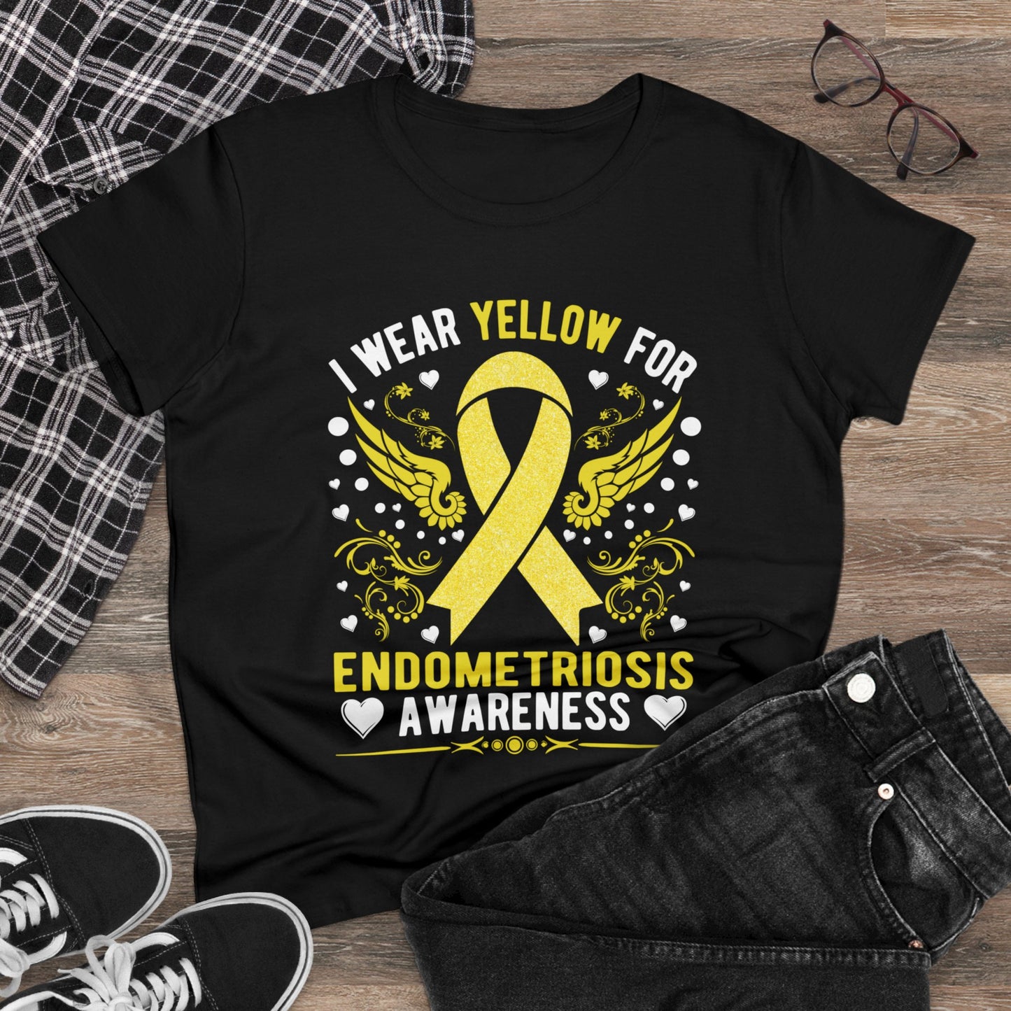 I wear yellow for endometriosis awareness