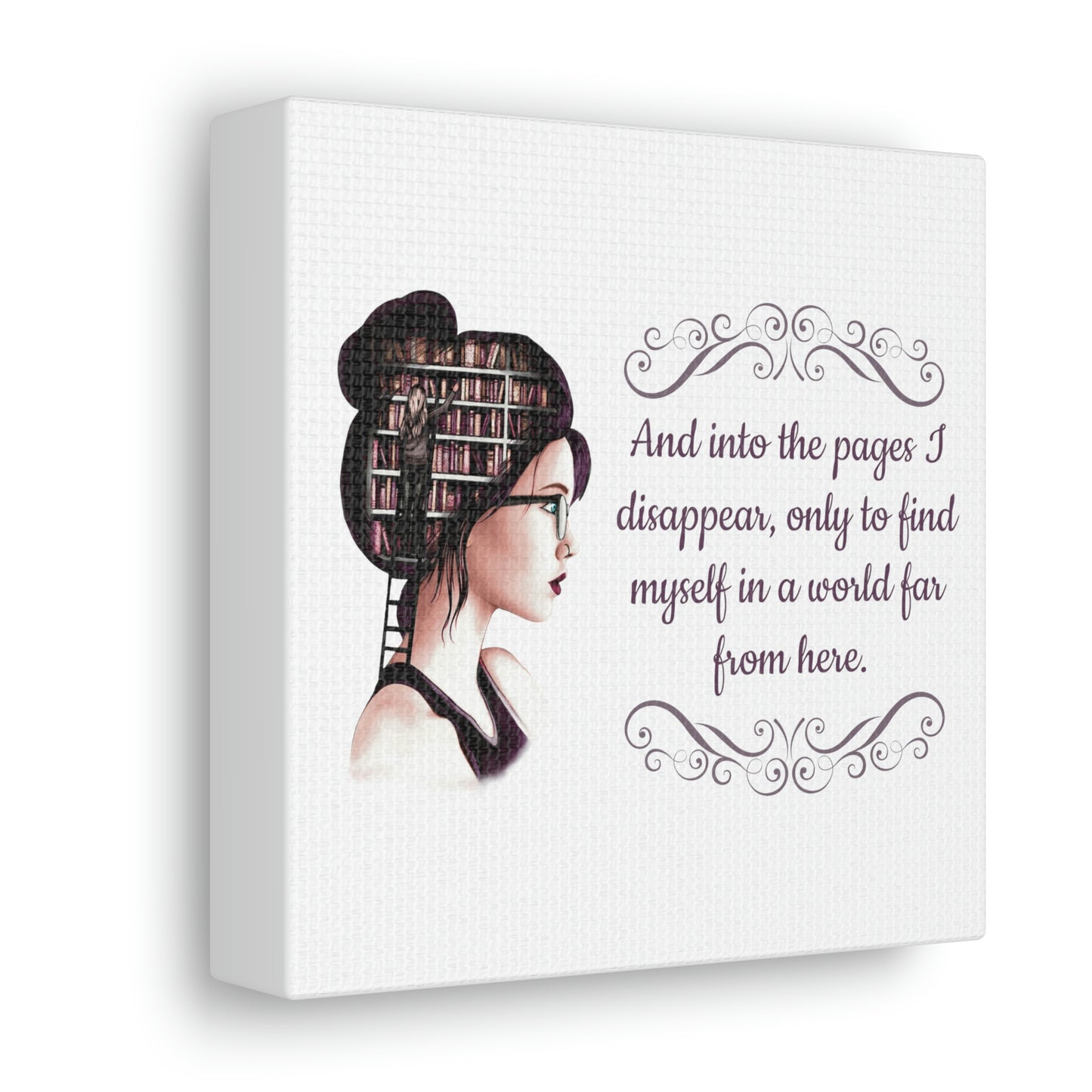 Disappear Into The Pages Canvas Gallery Wraps