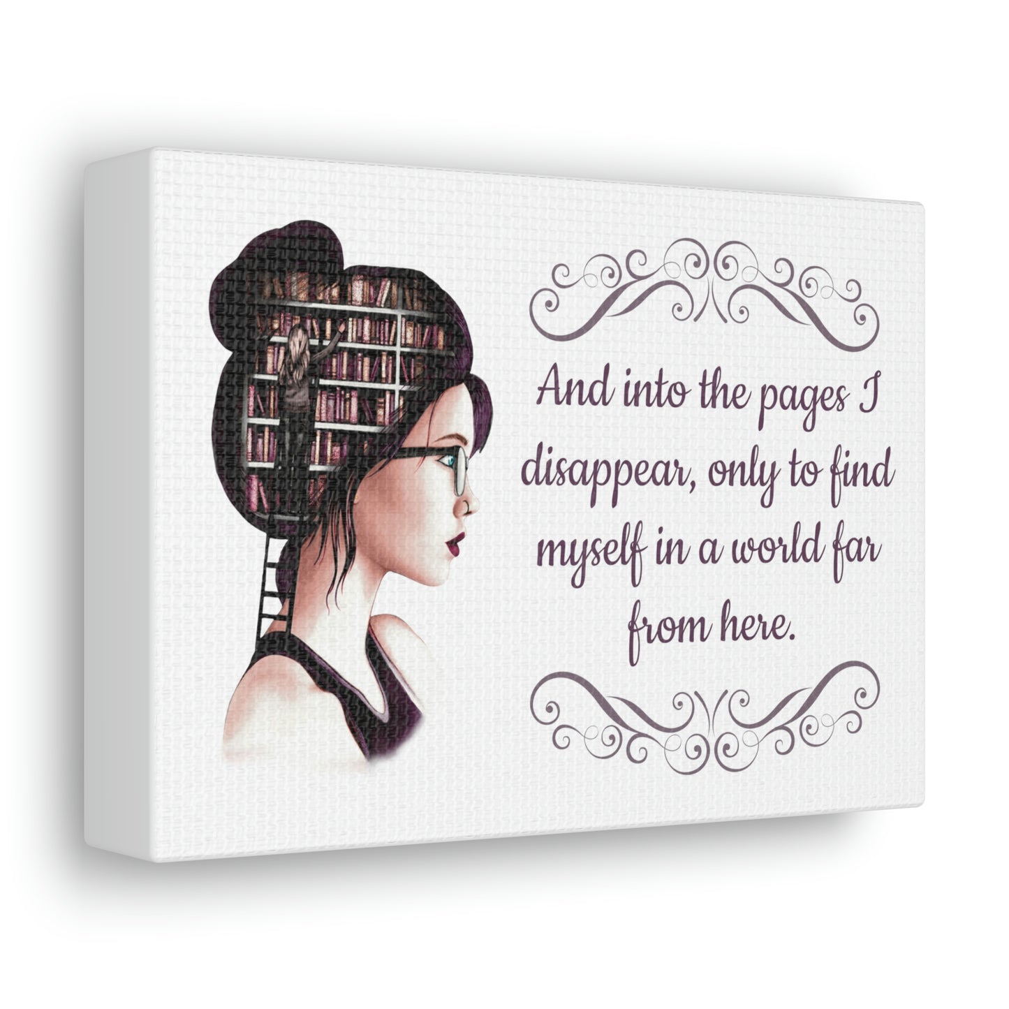 Disappear Into The Pages Canvas Gallery Wraps