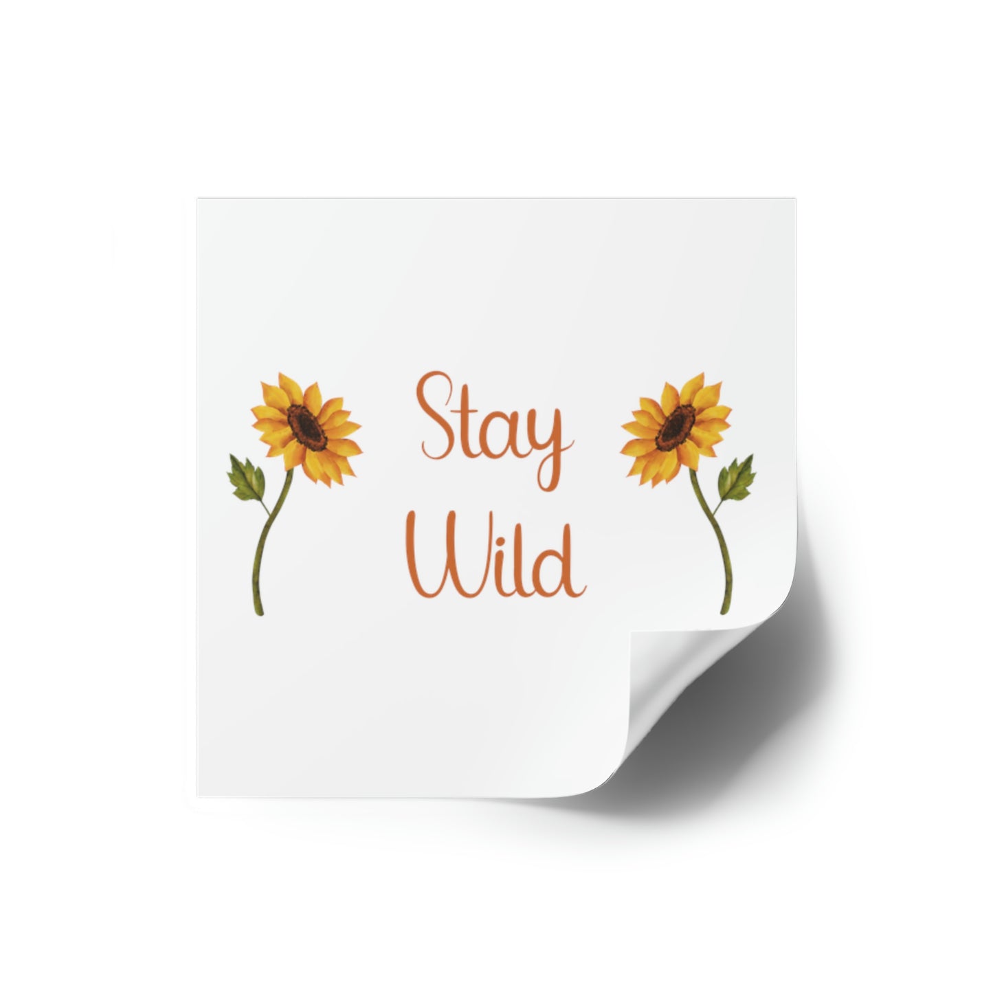 Stay Wild Square Stickers, Indoor\Outdoor