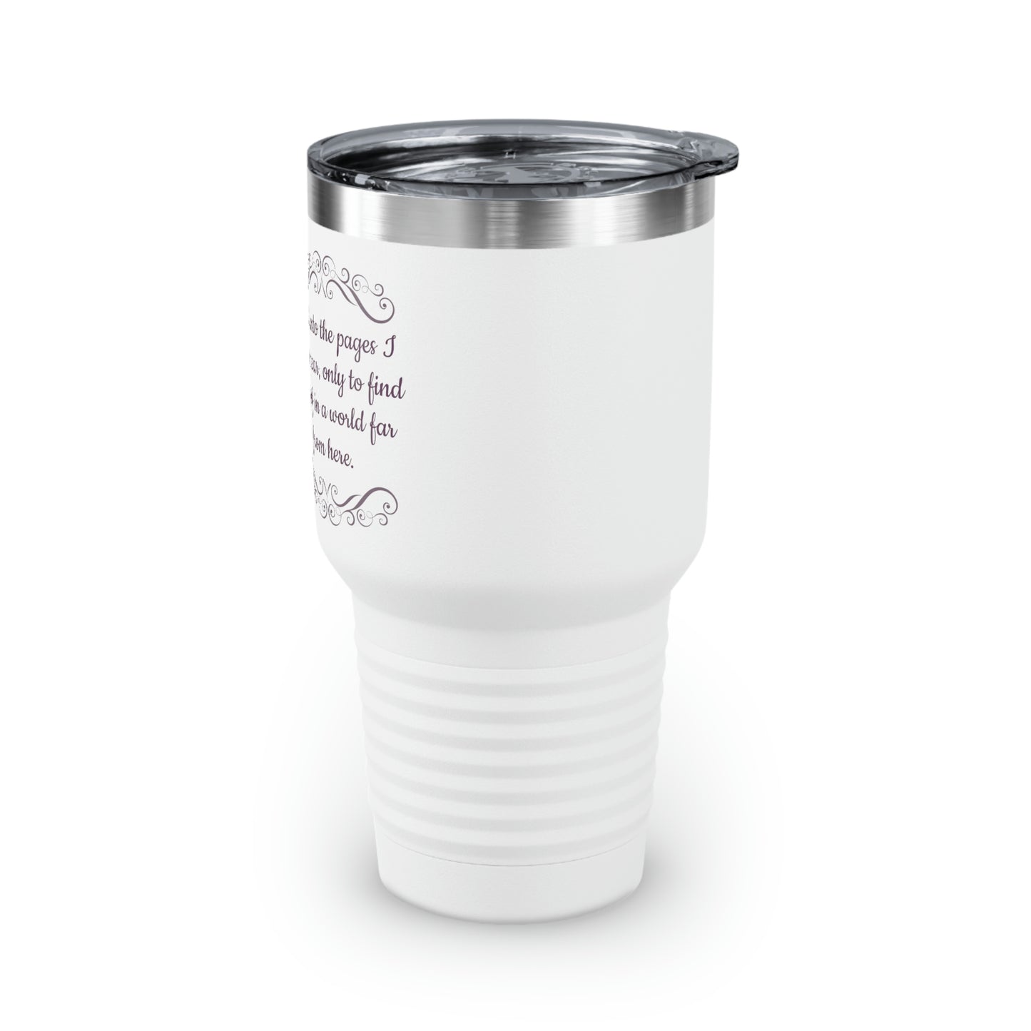 Disappear Into The Pages Ringneck Tumbler, 30oz