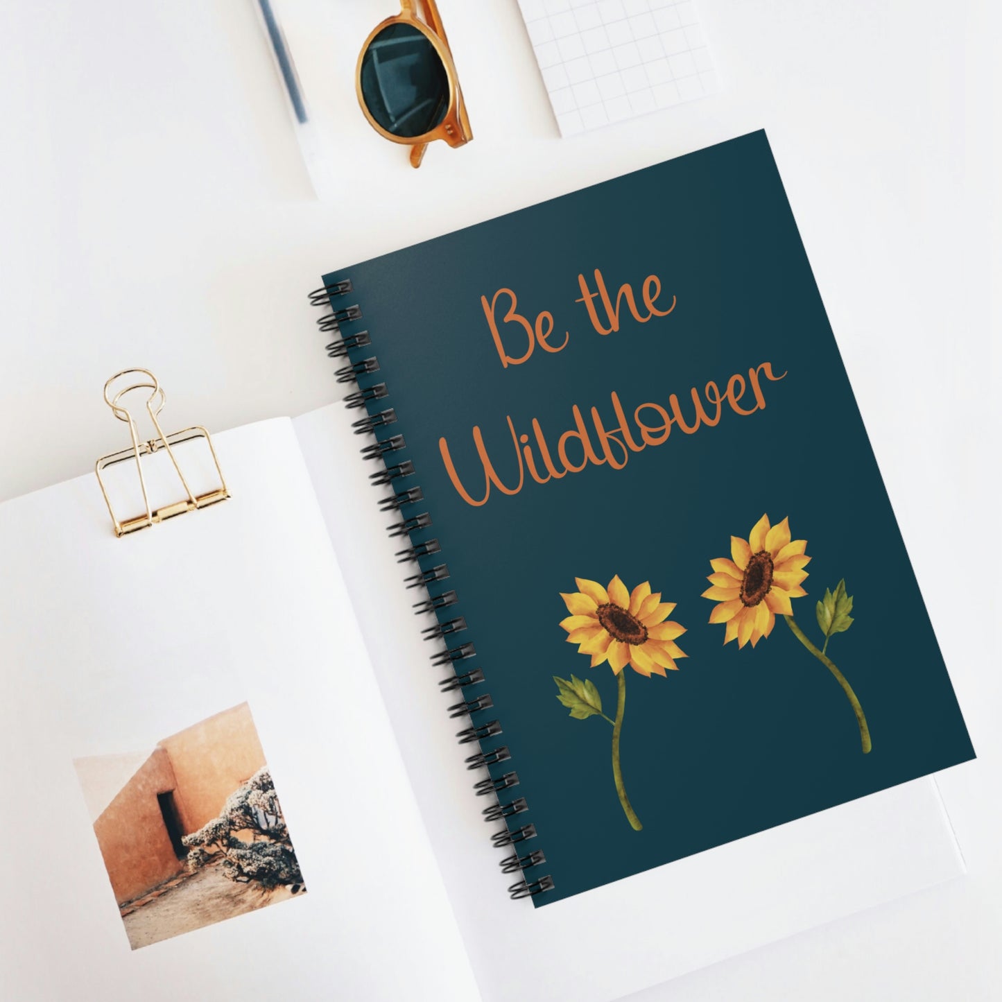 Be The Wildflower Spiral Notebook